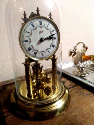 Antique Vintage German Schatz Domed Anniversary Clock - Not -
