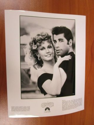 Vintage Glossy Press Photo John Travolta,  Olivia Newton John,  Grease 3