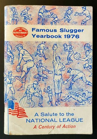 1976 Louisville Slugger Famous Slugger Yearbook Salute To The National League