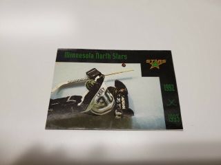 Rs20 Minnesota North Stars 1992/93 Nhl Hockey Pocket Schedule - Coors Extra Gold