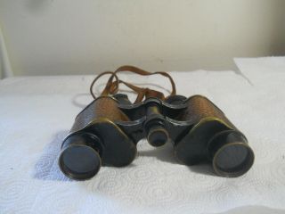 Antique Vintage Wwi Or Wwii Signal Corps U.  S.  Army Binoculars Bausch & Lomb