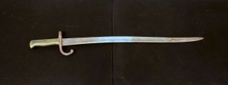 Antique French Model 1866 Chassepot Yataghan Sword Bayonet Kirschbaum Marked