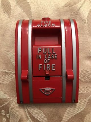 Vintage Edwards Pull In Case Of Fire Mechanism Missing Glass Rod