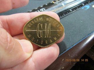 Gm General Motors Automobile Autorama Car Medal 1955 (20h1)