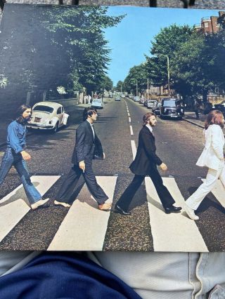 Vintage The Beatles Abbey Road 33 1/3 Rpm Record Album Sj383