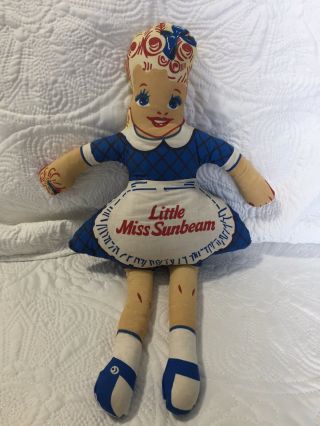 Vintage Little Miss Sunbeam Bread Plush Doll
