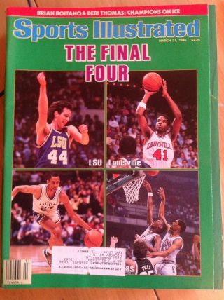 March 31 1986 Lsu Louisville Duke Kansas College Basketball Sports Illustrated