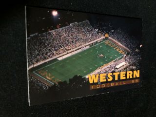 1995 Western Michigan Broncos College Football Pocket Schedule