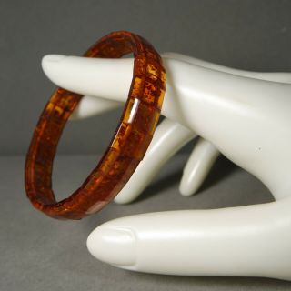Vintage Natural Baltic Amber Stretch Bracelet
