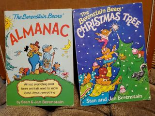 Vtg Berenstain Bears Christmas Tree & Almanac Paperback Book Stan And Jan 1980