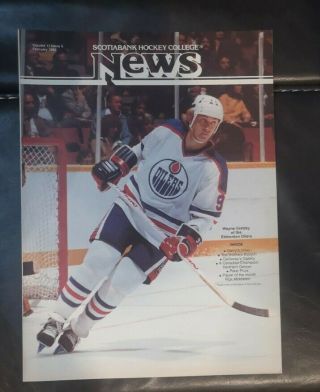 Scotiabank Hockey College News V.  11/ I.  5 February 1982 - Cover - Wayne Gretzky