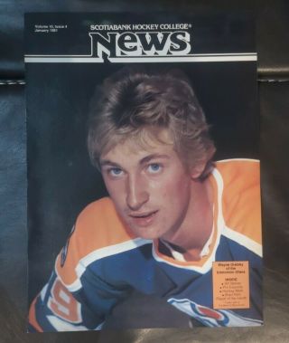 Scotiabank Hockey College News V.  10/ I.  4 January 1981 - Cover - Wayne Gretzky