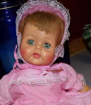 Vintage Ideal Baby Snoozie Doll - 14 " -