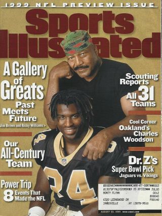 Orleans Saints Ricky Williams Jim Brown 1999 Sports Illustrated Heisman