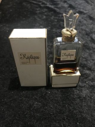 Vintage Raphael Paris Replique Perfume W/box 1/2 Fl.  Oz.  35 Full