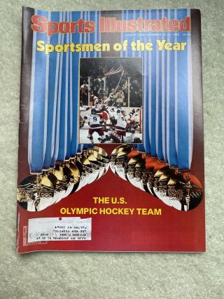 Usa Olympic Hockey Sports Illustrated Sportsmen Of The Year Dec 22,  1980 Rare