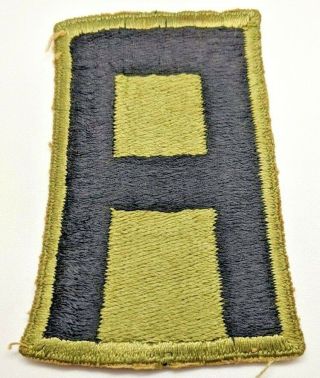 Vintage Wwii Ww2 Us 1st Army Military Police Mp Patch Green.
