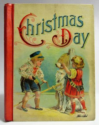 Antique 1905 Christmas Day Tally - Ho Party Victorian Children 