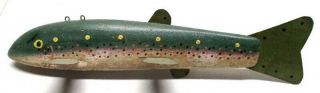 Old Lawrence Bethel Trout Folk Art Fish Spearing Decoy Ice Fishing Lure