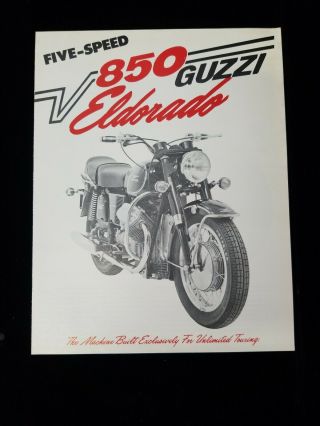 Moto Guzzi 850 Eldorado Promotional Brochure,  850t Le Mans V7 Sport Premier Ama