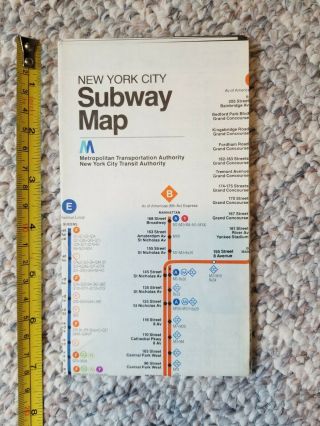 York Subway Map - York City Transit Authority 1979 MTA 2