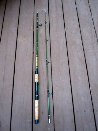 Vintage Garcia Conolon 2 - Piece Fishing Spinning Rod No 8212 Cork Handle 6 