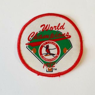 Vintage St.  Louis Cardinals 1982 World Champions Patch Baseball