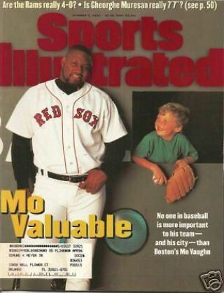 October 2,  1995 Mo Vaughn Boston Red Sox Sports Illustrated
