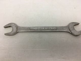 Vintage Craftsman 1 - 1/16 X 1 - 1/8 Combination Open Wrench Forged In Usa