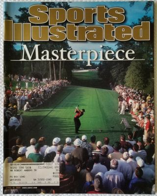 Sports Illustrated April 16,  2001 Masterpiece Tiger Woods