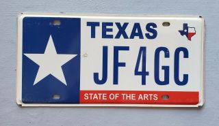 Texas State Of The Arts License Plate Plates