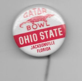 Ohio State Buckeyes Gator Bowl Woody Hayes Last Game Pinback Button Pin