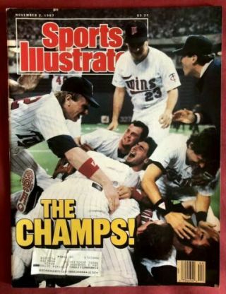 November 2,  1987 Minnesota Twins World Series Champs Sports Illustrated