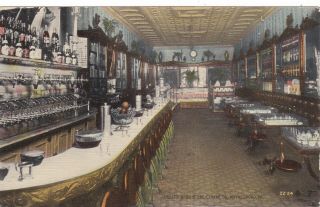 Old Vintage Waynesboro Pa Postcard Croft Drug Store Soda Fountain Interior