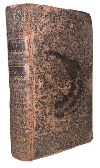 1705,  Les Conseils De La Sagesse,  French,  Antique Leatherbound Book,
