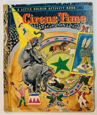 Vtg Circus Time A Little Golden Activity Book By Marion Conger 1955 Copyright