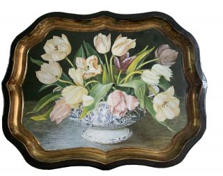 Vintage Tray Art By Amelia Kleiser & Made In England For Keller Charles
