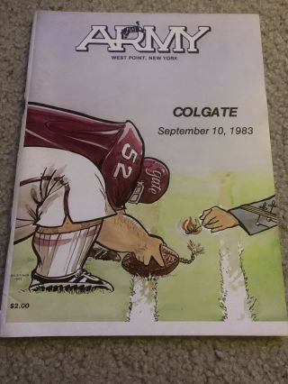 1983 Army Colgate College Football Program