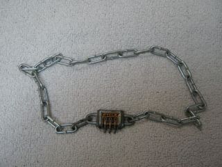 Vintage Bicycle Twist Combination Lock With 35 " Chain