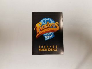 Detroit Rockers 1994/95 Npsl Indoor Soccer Pocket Schedule - Ford Lincoln