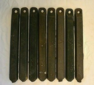 Eight Antique Cast Iron Window Weights 5 Pounds Each -