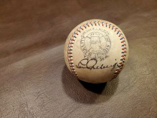 Babe Ruth/Ty Cobb/Lou Gehrig Red and Blue Stitched Autographed Baseball Reprint 3