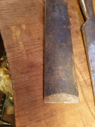 Antique Timber Framing Chisel For Woodwork And T.  H.  Witherby Slick 1 3/4”,  1 1/2 2