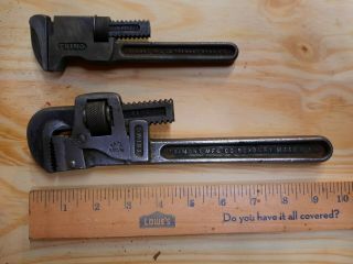 Vintage 10 Inch Trimo Pipe Wrench.  6 Inch Trimo Monkey Wrench.