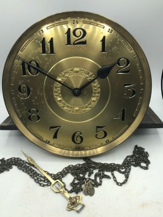 Antique German Hans Winterhalder Hwn Grandfather Clock Movement