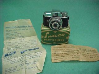 Vintage Shalco Subminiature Mini Spy Camera W/box & Instructions Hit Type Japan