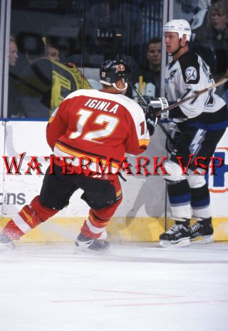 Jarome Iginla Calgary Flames 35mm Slide Negative Hockey Nhl 1999 D1
