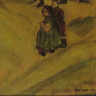 The Russian Marriage 1909 - Signed Paint by Marc Chagall Vintage 1991 Postcard 2