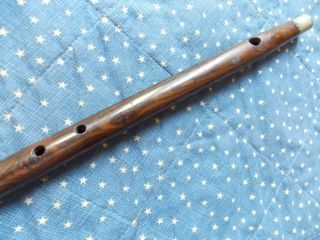 Civil War era Wooden Fife.  Wood Antique Fife.  Soldier Music Band Instrument 3