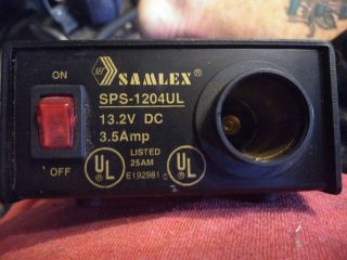 Vtg Samlex Sps - 1204ul Compact 13.  2 Vdc 3.  5 A Switching Power Supply 120vac - 12vdc